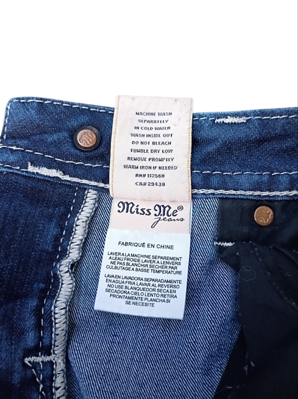 Miss Me Embellished Flare Jeans sz 28 - Picture 9 of 10